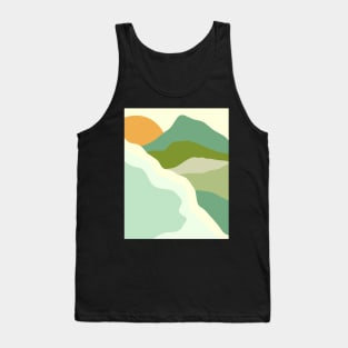 Minimal Landscape #11 - Modern Abstract Print Tank Top